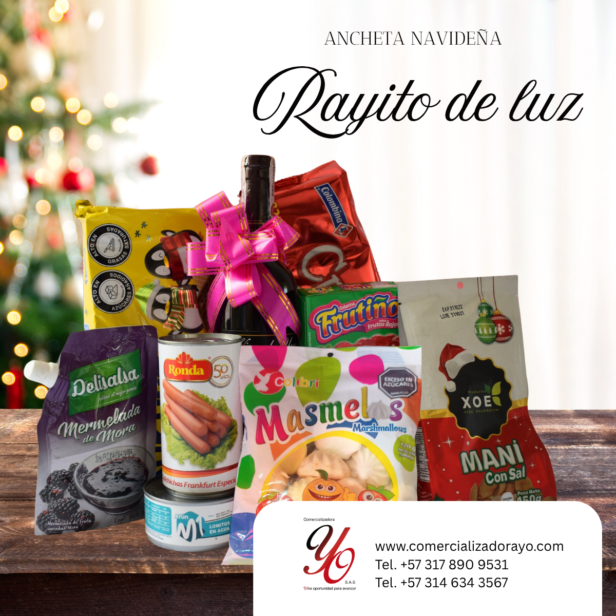 ancheta navideña Rayito de Luz