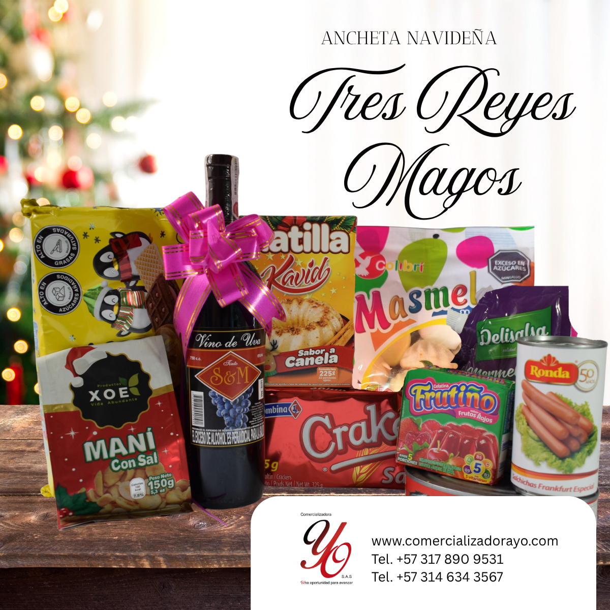 ANCHETA NAVIDEÑA Tres reyes magos